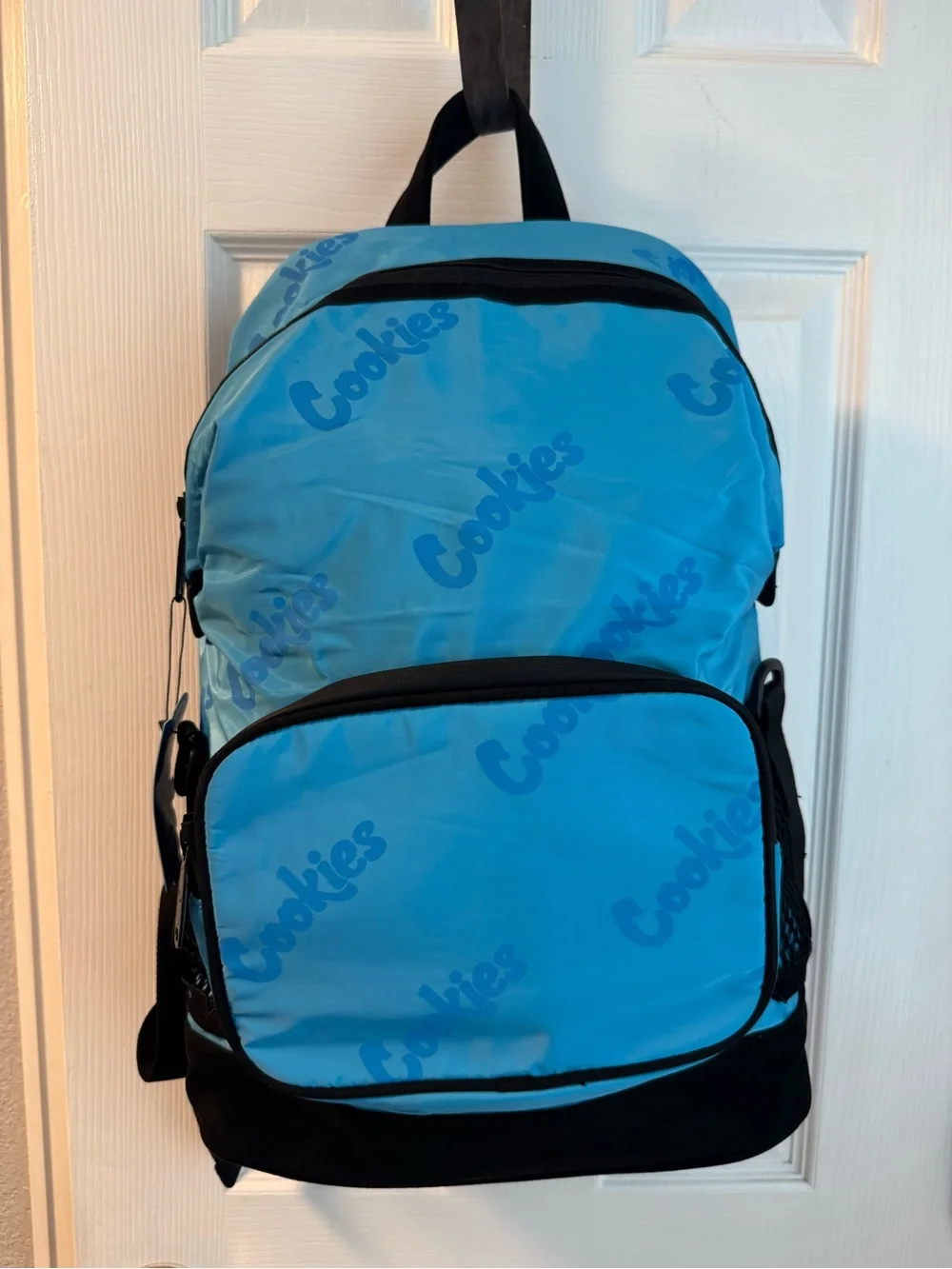 Cookies Luxe Satin “Smell Proof” Backpack, Cookies Blue